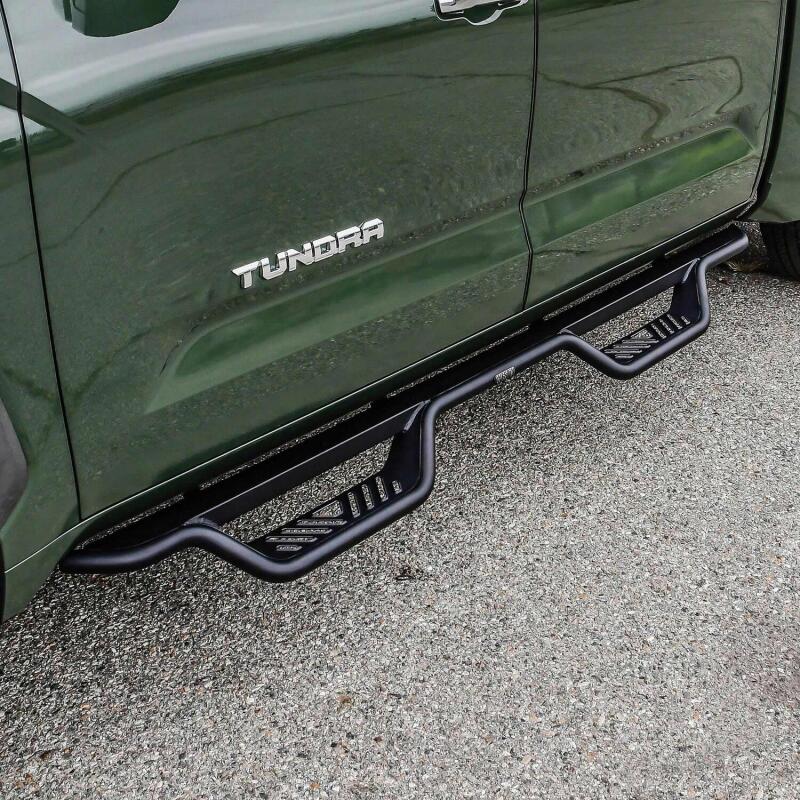 Load image into Gallery viewer, Westin 2022+ Toyota Tundra Crew Max Outlaw Nerf Step Bars - Textured Black