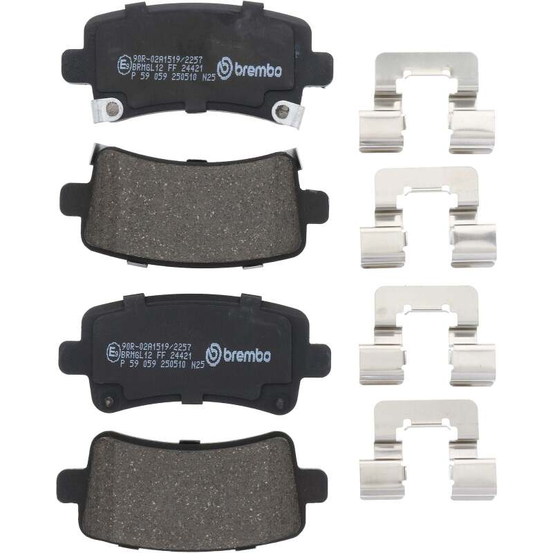 Load image into Gallery viewer, Brembo OE 13-17 Cadillac XTS/2019 XTS/14-19 Chevrolet Impala/2010 Saab 9-5 Low-Met Brake Pad - Rear