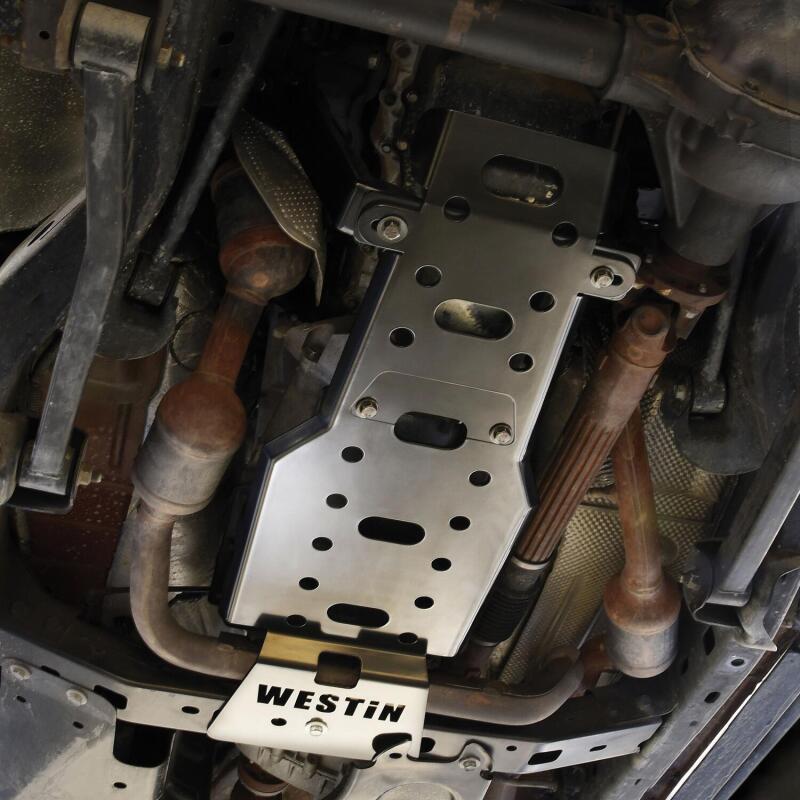 Load image into Gallery viewer, Westin/Snyper 07-11 Jeep Wrangler Transmission Pan Skid Plate - Textured Black