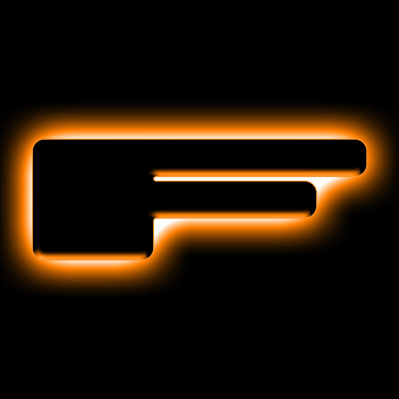 Load image into Gallery viewer, ORACLE Lighting Universal Illuminated LED Letter Badges - Matte Blk Surface Finish - F