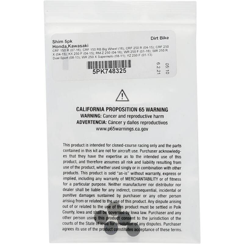 Load image into Gallery viewer, Hot Cams 2008-2013 Yamaha WR 250 R Dual Sport 250cc 3.250mm Shim Kit - 5 Pack