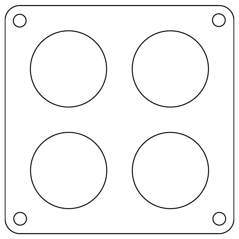 Load image into Gallery viewer, Cometic Holley 4500 Dominator .047in Fiber Carburetor Gasket - 1.75in Holes - 4-Hole