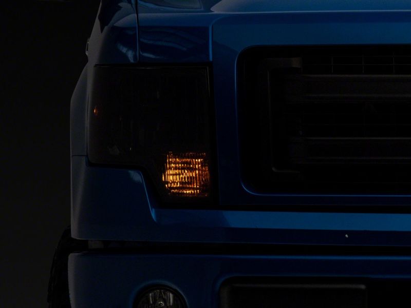 Load image into Gallery viewer, Raxiom 09-14 Ford F-150 Axial OEM Style Rep Headlights- Chrome Housing- Smoked Lens