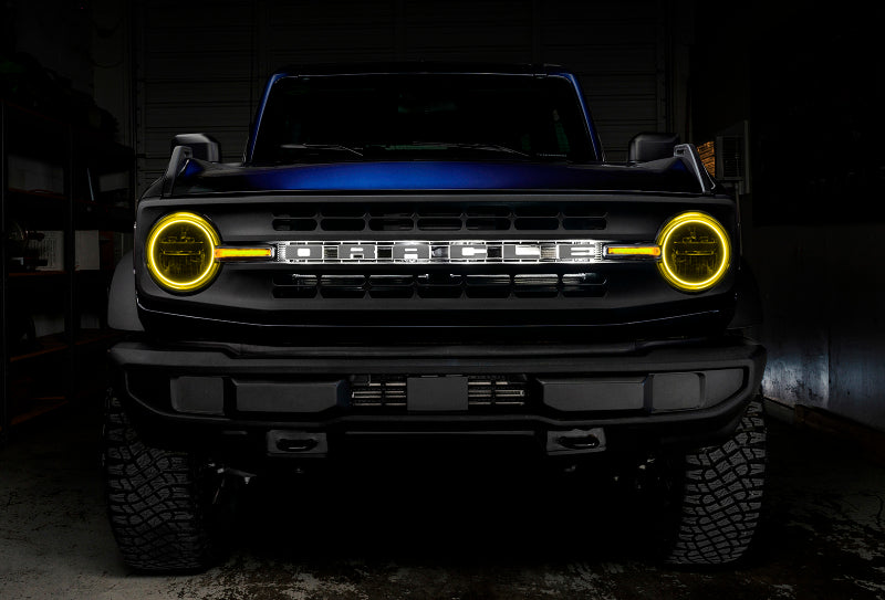Load image into Gallery viewer, Oracle 21-22 Ford Bronco Headlight Halo Kit w/DRL Bar - Base Headlights -w/No Controller