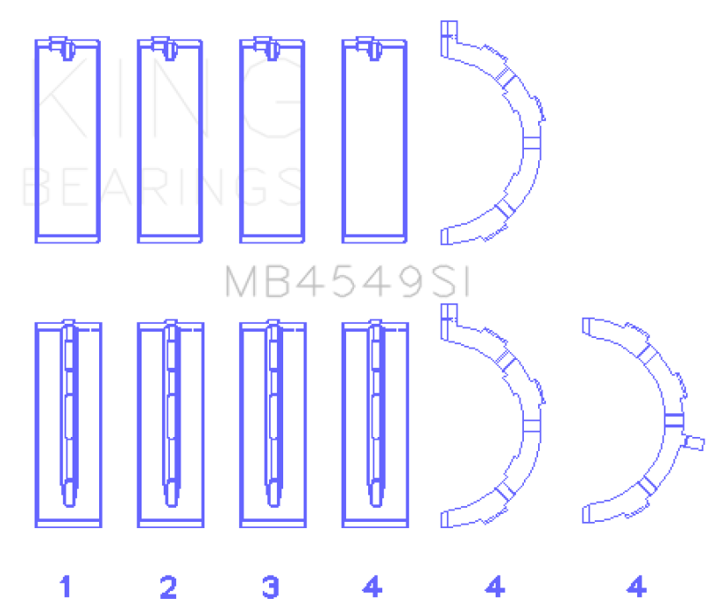 Load image into Gallery viewer, King Engine Bearings Ford Ecoboost 3.5L V6 (Size +0.75mm) Main Bearing Set