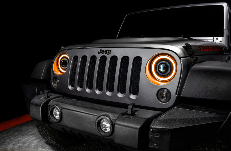 Load image into Gallery viewer, ORACLE Lighting 0718 Jeep Wrangler JK Oculus 7in Switchback Bi-LED Projector Headlights