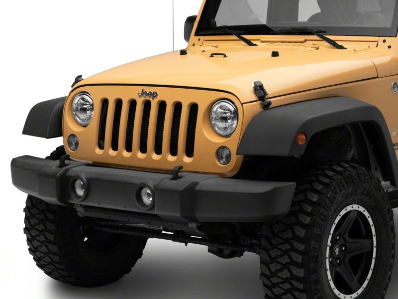 Load image into Gallery viewer, Raxiom 97-18 Jeep Wrangler TJ & JK Axial 7-In LED Headlights w/ DRL- Chrome Housing (Clear Lens)
