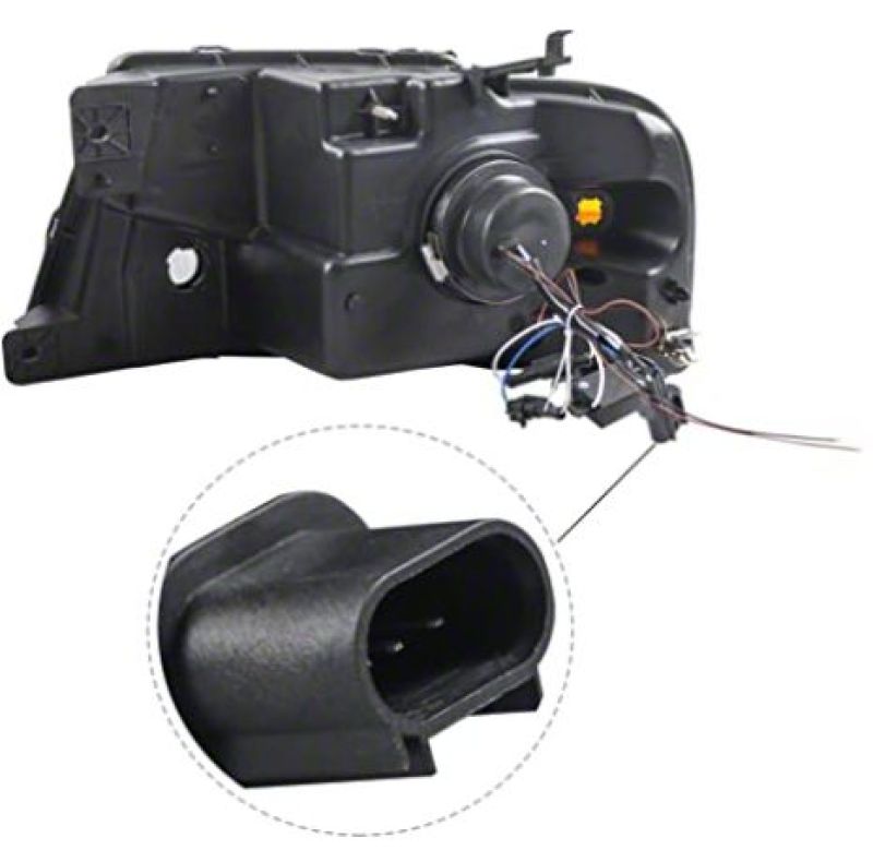 Load image into Gallery viewer, Raxiom 04-08 Ford F-150 Axial Series LED Projector Headlights- Blk Housing (Clear Lens)