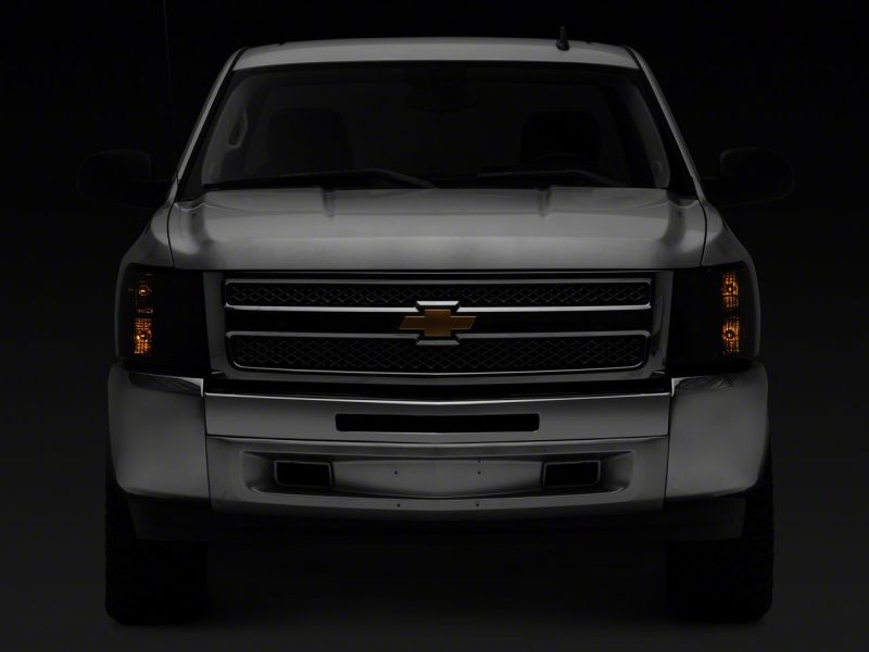 Load image into Gallery viewer, Raxiom 07-14 Chevrolet Silverado 1500 HD Axial OEM Rep Headlights- Chrome Housing- Smoked Lens