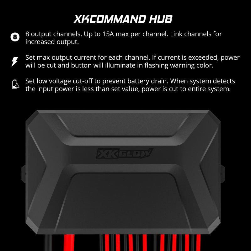 Load image into Gallery viewer, XK Glow XKcommand Bluetooth Switch Panel for Lights 12V Accessory Offroad