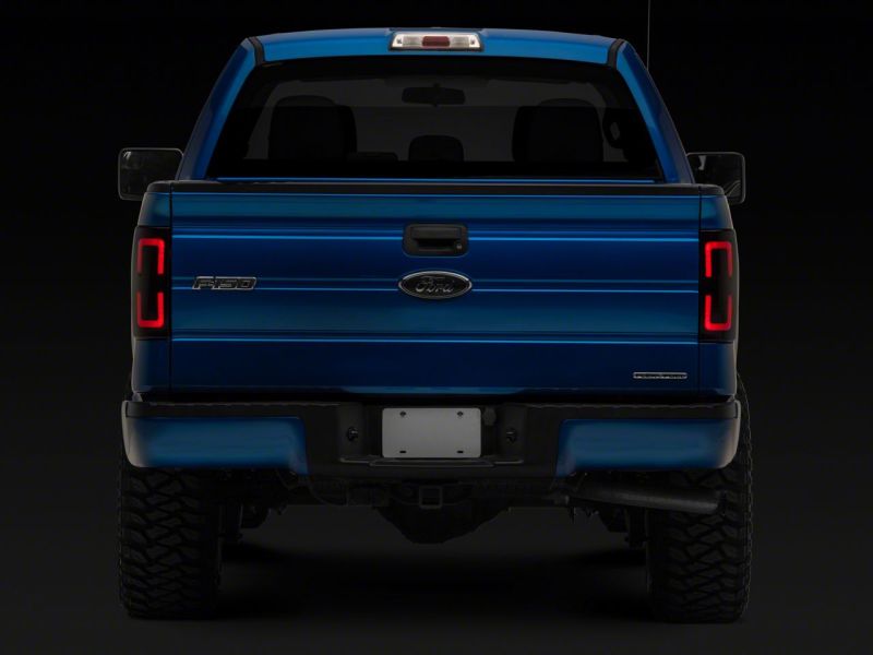 Load image into Gallery viewer, Raxiom 09-14 Ford F-150 Styleside Axial Series LED Tail Lights w/ Halo- Blk Housing (Smoked Lens)