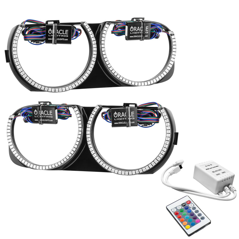 Load image into Gallery viewer, Oracle 15-21 Dodge Challenger Pre-Installed Halo Headlight Bezel - w/ Simple Controller