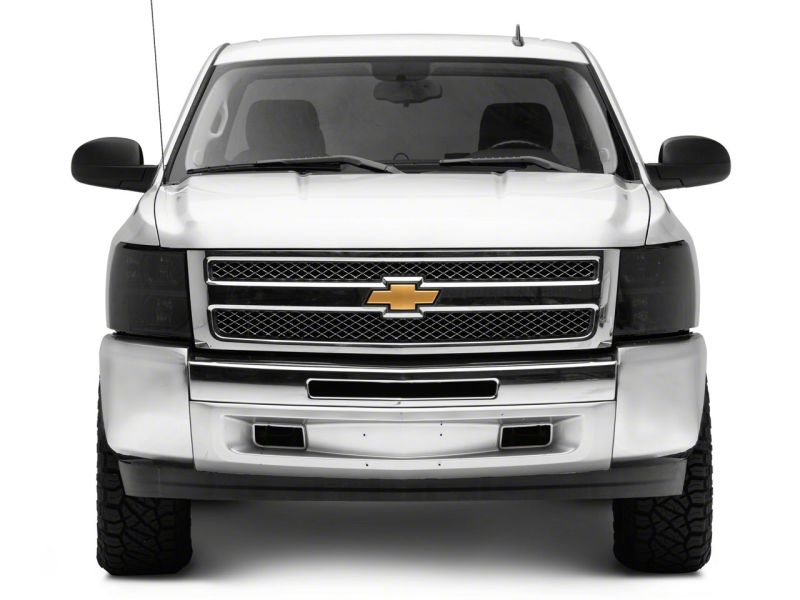 Load image into Gallery viewer, Raxiom 07-14 Chevrolet Silverado 1500 HD Axial OEM Rep Headlights- Chrome Housing- Smoked Lens