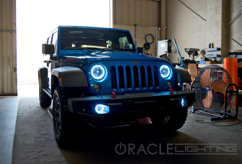 Load image into Gallery viewer, Oracle Jeep Wrangler JK 07-17 LED Waterproof Halo Kit - White