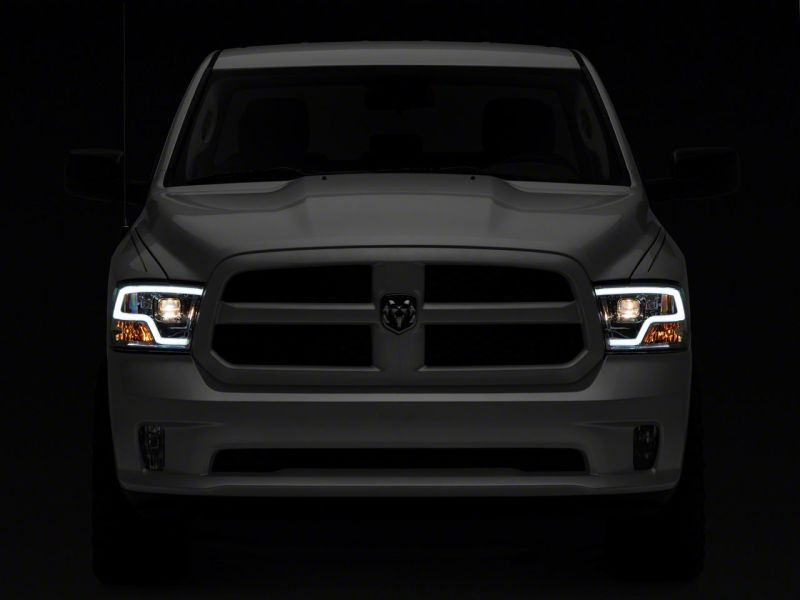 Load image into Gallery viewer, Raxiom 09-18 Dodge RAM 1500 Non-Projector LED Halo Headlights- Chrome Housing (Clear Lens)