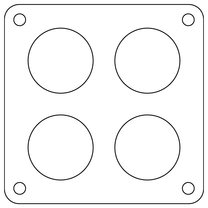Load image into Gallery viewer, Cometic Holley Dominator 4-Hole .060in Fiber Carburetor Gasket - 2.00in Holes