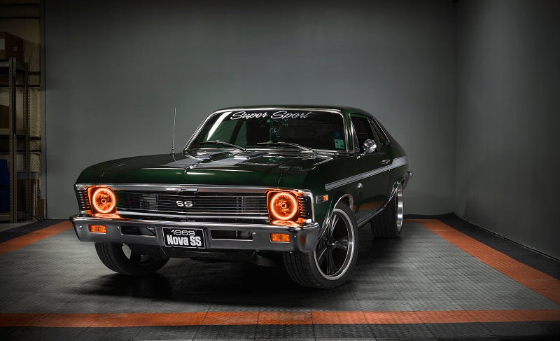 Load image into Gallery viewer, Oracle Pre-Installed Lights 7 IN. Sealed Beam - Amber Halo