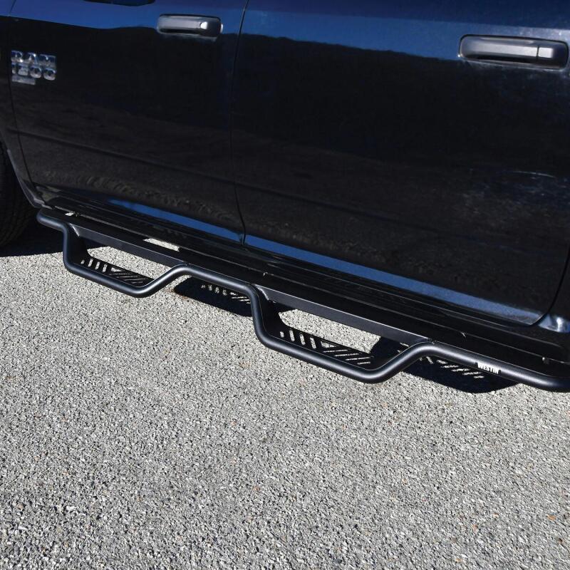 Load image into Gallery viewer, Westin 19-23 RAM 1500 Classic Crew Cab Outlaw Drop Nerf Step Bars - Textured Black