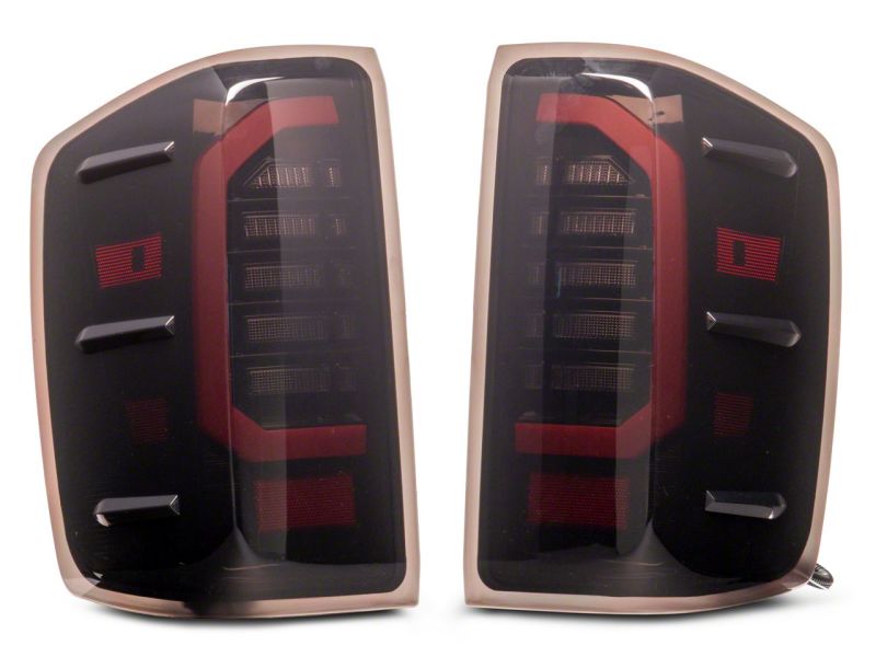 Load image into Gallery viewer, Raxiom 14-18 Chevrolet Silverado 1500 Axial Series LED Tail Lights- Blk Housing (Smoked Lens)