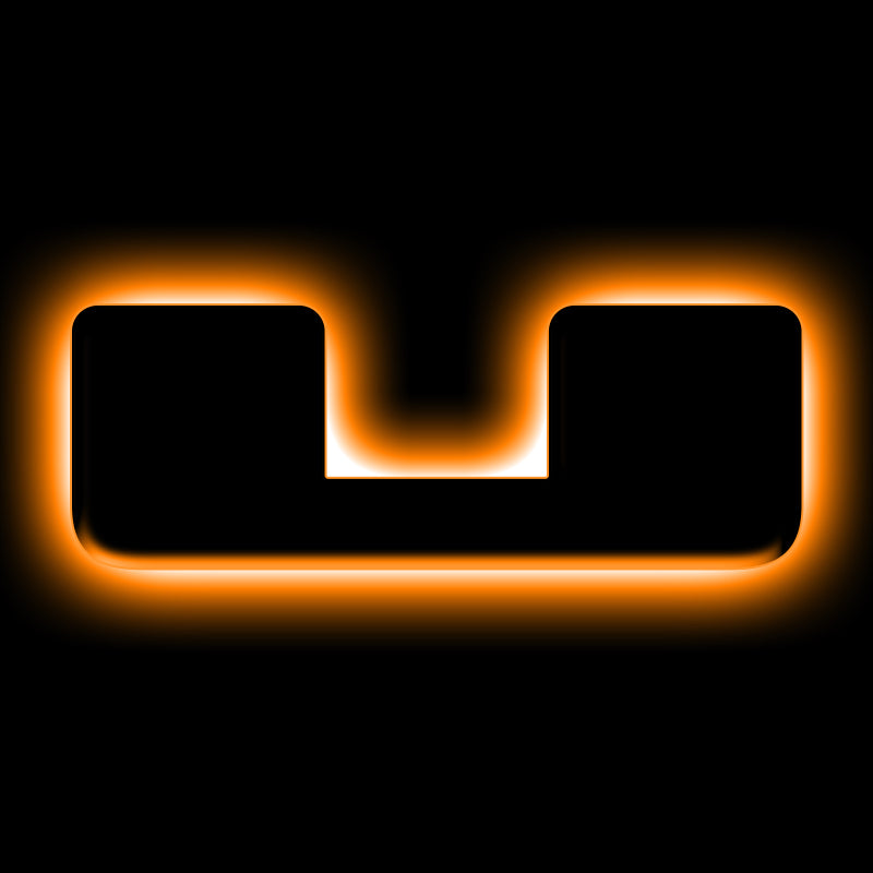 Load image into Gallery viewer, ORACLE Lighting Universal Illuminated LED Letter Badges - Matte Blk Surface Finish - U