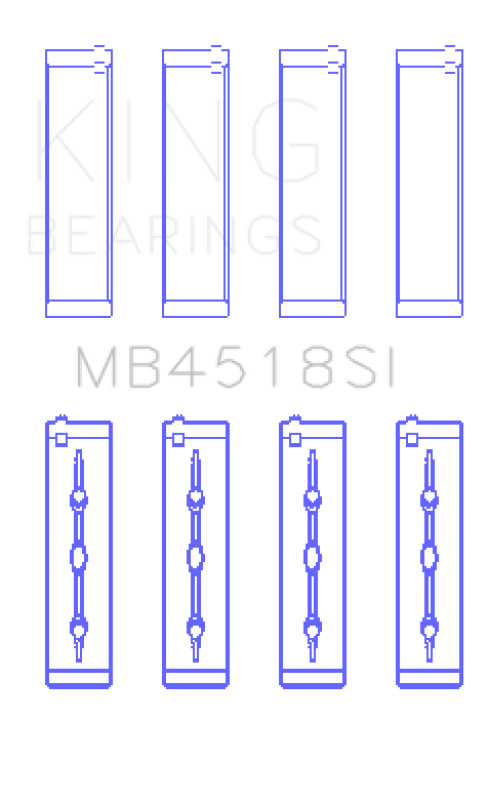 Load image into Gallery viewer, King Engine Bearings Chrysler Pentastar 3.6L Erb V6 (Size +0.50mm) Main Bearing Set