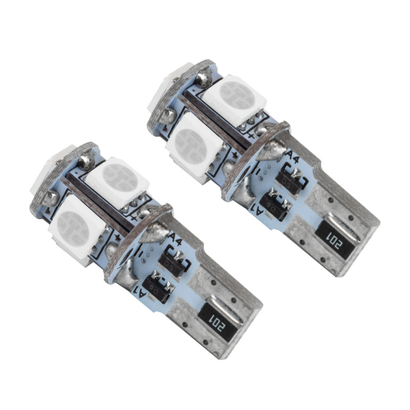 Load image into Gallery viewer, Oracle T10 5 LED 3 Chip SMD Bulbs (Pair) - Aqua