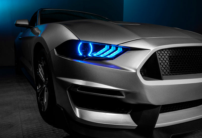 Load image into Gallery viewer, Oracle 18-21 Ford Mustang Dynamic DRL w/ Halo Kit & Sequential Turn Signal - ColorSHIFT