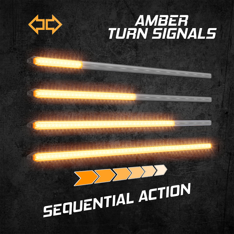 Load image into Gallery viewer, XK Glow 11In Switchback Grill Lights with Start-up Animation & Sequential Turn Signals