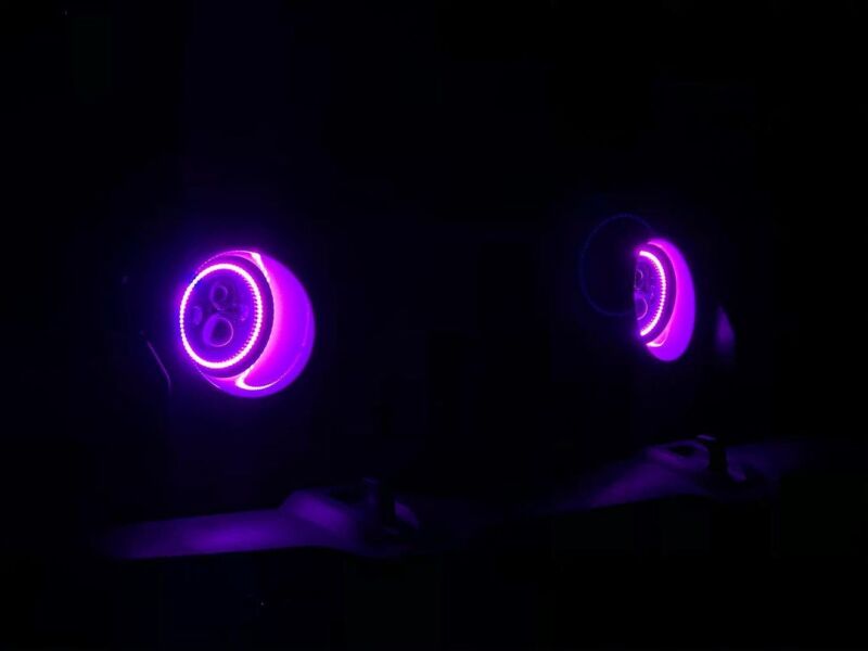 Load image into Gallery viewer, Oracle 7in High Powered LED Headlights - Black Bezel - ColorSHIFT No Controller