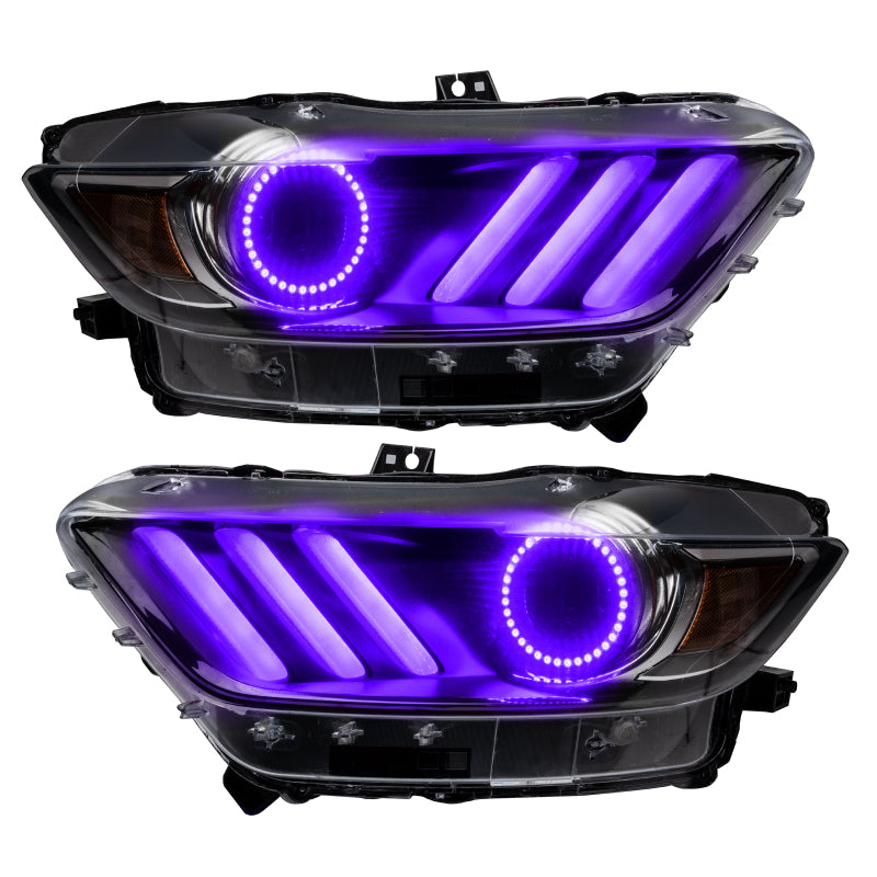 Load image into Gallery viewer, Oracle 15-17 Ford Mustang V6/GT/Shelby DRL w/ Halo Kit - ColorSHIFT w/ BC1 Controller