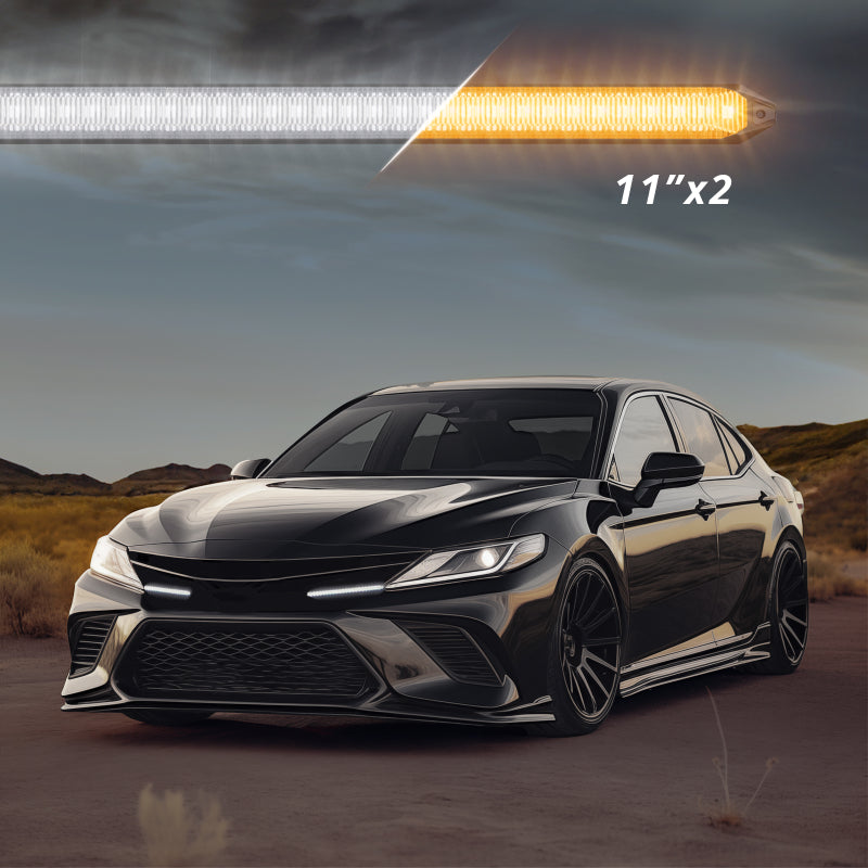 Load image into Gallery viewer, XK Glow 11In Switchback Grill Lights with Start-up Animation & Sequential Turn Signals