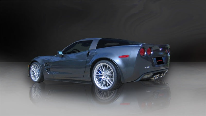 Load image into Gallery viewer, Corsa 06-11 Chevrolet Corvette C6 Z06/ZR1 Sport Cat-Back Dual Rear Exit w/ Twin 4.0in Black Tips