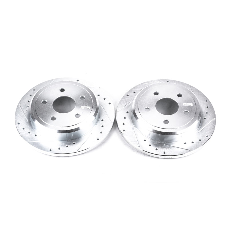 Load image into Gallery viewer, Power Stop 06-10 Jeep Commander Rear Evolution Drilled & Slotted Rotors - Pair