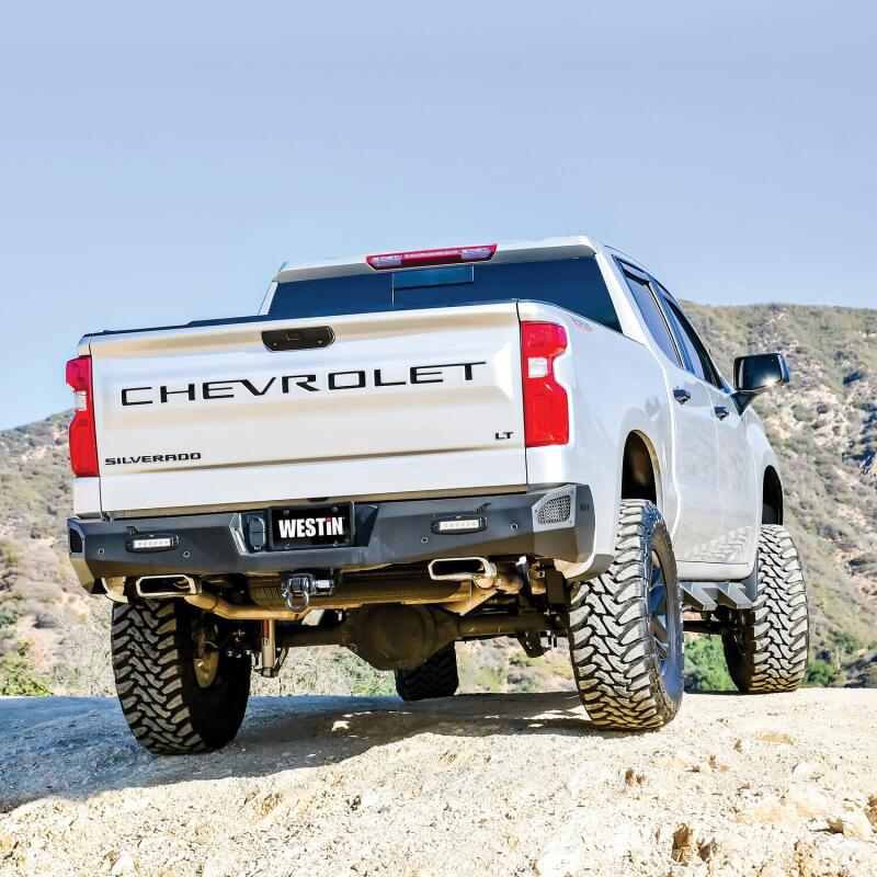 Load image into Gallery viewer, Westin 19-20 Chevy Silverado 1500 Pro-Series Rear Bumper - Textured Black