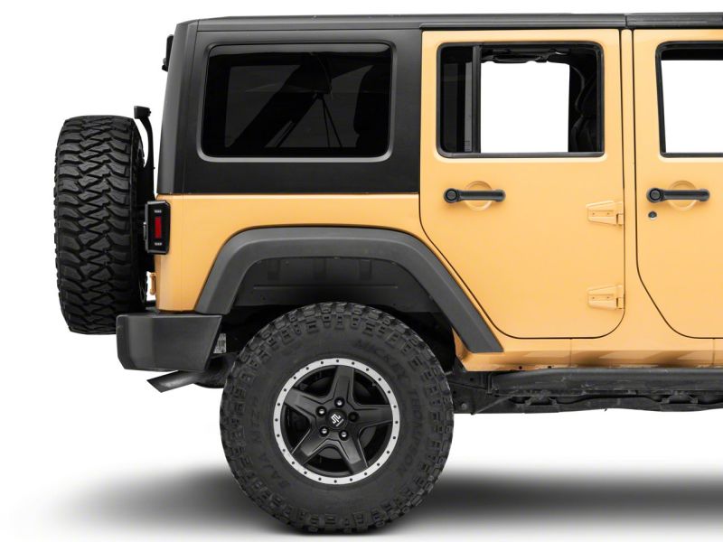 Load image into Gallery viewer, Raxiom 07-18 Jeep Wrangler JK Axial Series Lux LED Tail Lights- Blk Housing (Clear Lens)