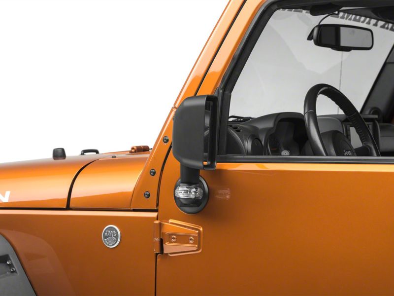 Load image into Gallery viewer, Raxiom 07-18 Jeep Wrangler JK Side Mirrors w/ LED Signal Indicators- Blk