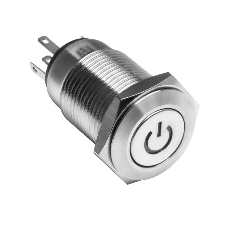 Load image into Gallery viewer, Oracle Pre-Wired Power Symbol On/Off Flush Mount LED Switch - White