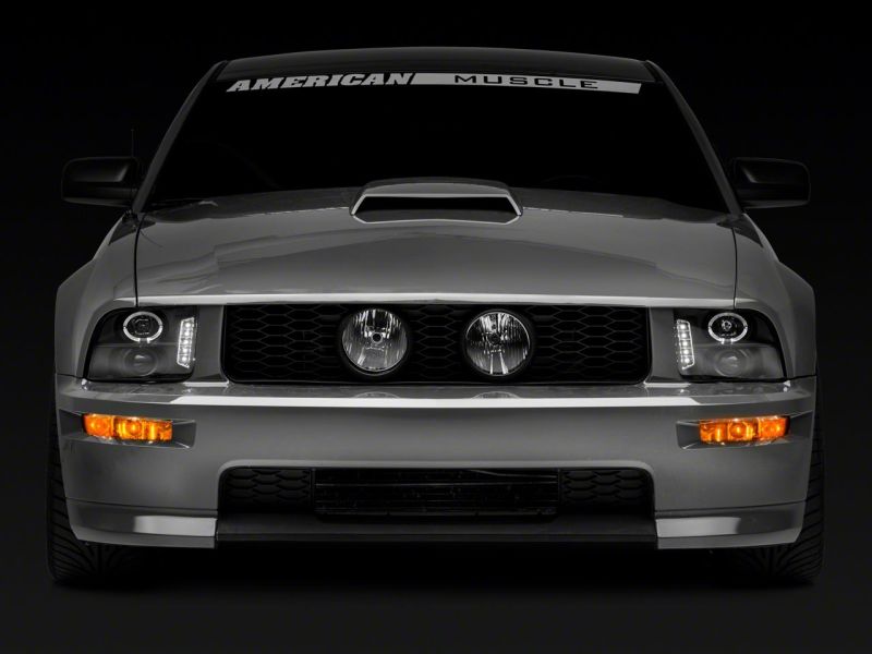 Load image into Gallery viewer, Raxiom 05-09 Ford Mustang Excluding GT500 LED Halo Projector Headlights- Black Housing (Clear Lens)
