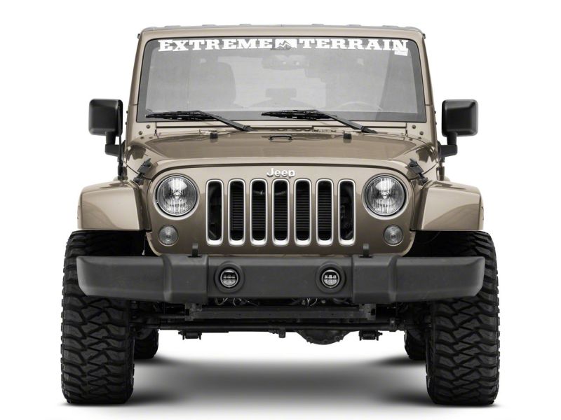 Load image into Gallery viewer, Raxiom 07-18 Jeep Wrangler JK Axial Series 4-In LED Devil Eyes Fog Lights w/ Halo
