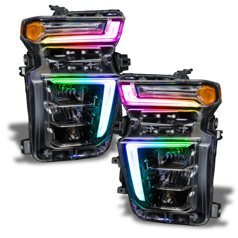 Load image into Gallery viewer, Oracle 2021 Chevy Silverado HD 2500/3500 RGB+W Headlight DRL Upgrade Kit ColorSHIFT 2