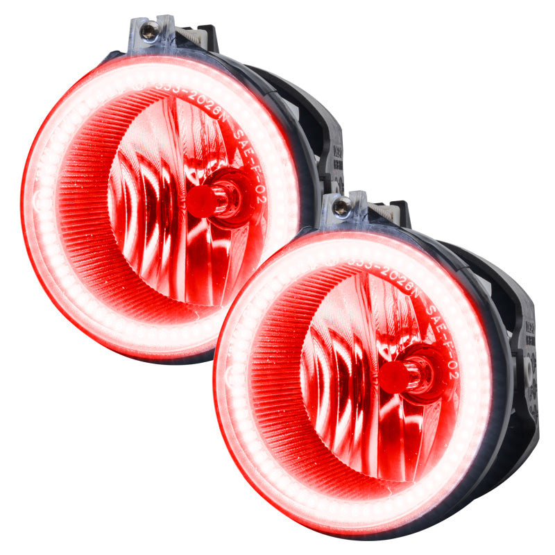 Load image into Gallery viewer, Oracle Dodge Challenger 08-14 LED Waterproof Fog Halo Kit - Red