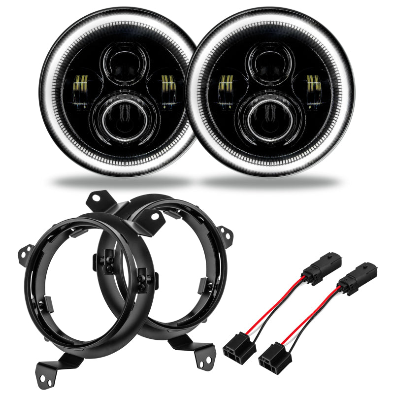Load image into Gallery viewer, Oracle Jeep Wrangler JL/Gladiator JT 7in. High Powered LED Headlights (Pair) - White