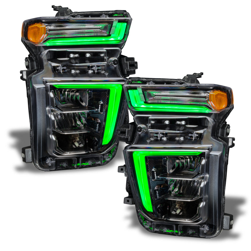 Load image into Gallery viewer, Oracle 20-21 Chevy Silverado HD 2500/3500 RGB+W Headlight DRL Upgrade Kit - ColorSHIFT