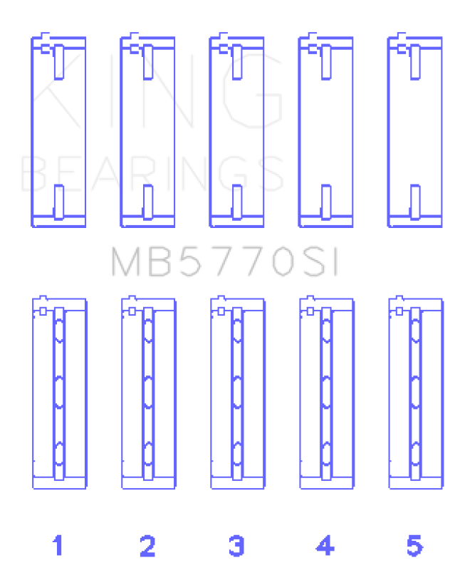 Load image into Gallery viewer, King Engine Bearings Nissan Vk45Dd/E/Vk50Ve/Vk56DE/Vd (Size +0.75mm) Main Bearing Set