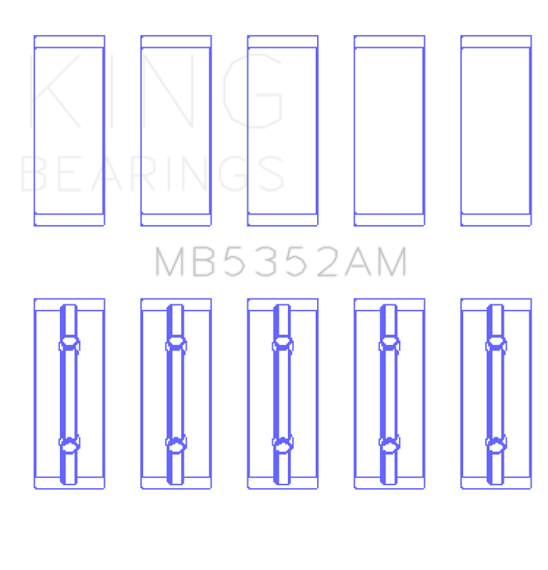 Load image into Gallery viewer, King Engine Bearings Renault K9K/K4M (Size +0.25mm) Main Bearing Set