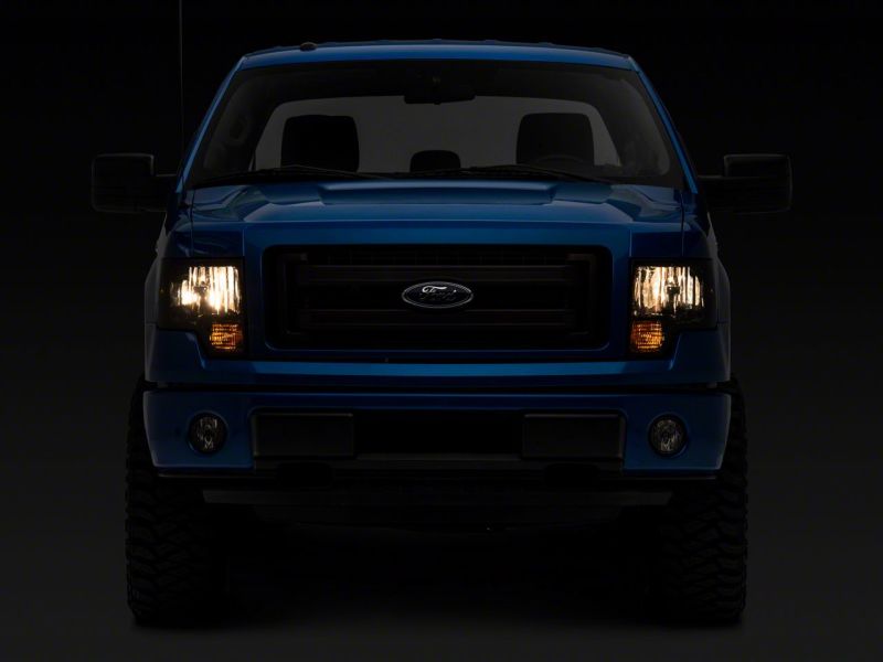 Load image into Gallery viewer, Raxiom 09-14 Ford F-150 Axial OEM Style Rep Headlights- Chrome Housing- Smoked Lens