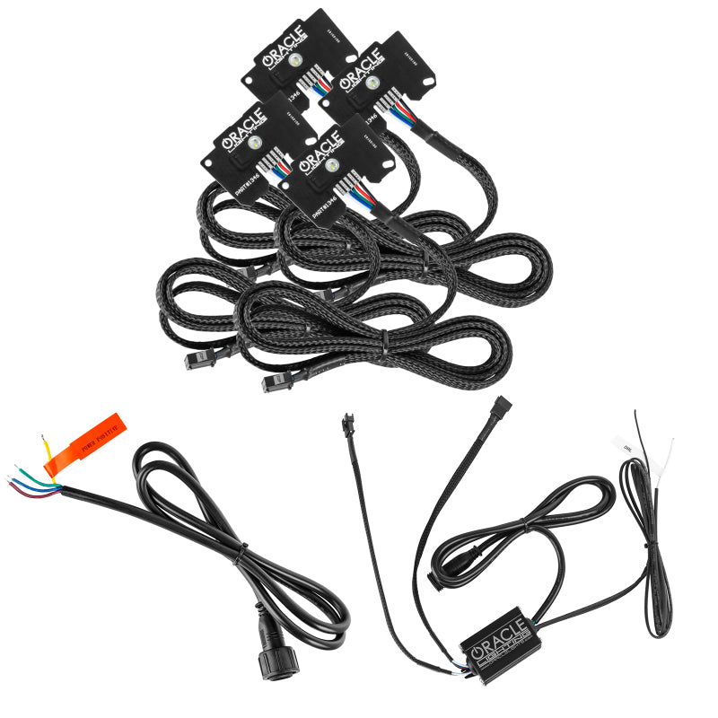 Load image into Gallery viewer, Oracle Jeep Wrangler JL/Gladiator JT RGB+W Headlight DRL Kit - ColorSHIFT w/o Controller