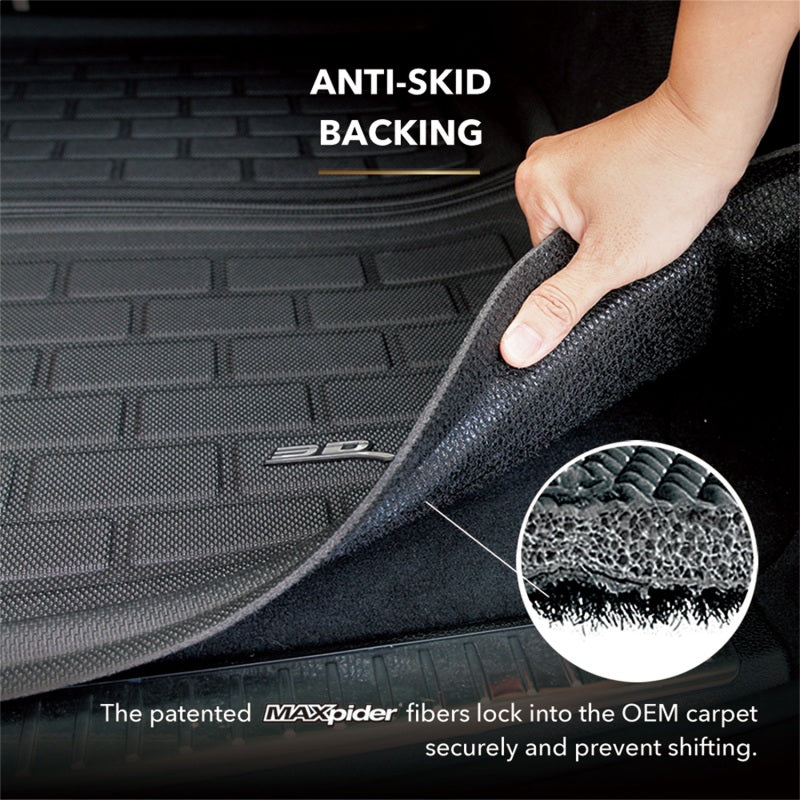 Load image into Gallery viewer, 3D MAXpider 18-25 Jeep Wrangler JL(w/o sub) Kagu Cargo Liner - Black