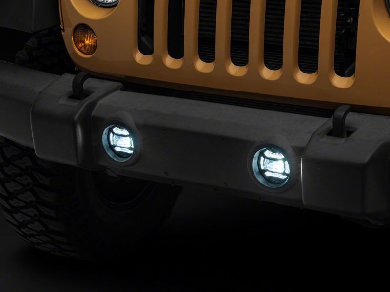 Load image into Gallery viewer, Raxiom 07-18 Jeep Wrangler JK Axial Series 4-In LED Fog Lights- Clear