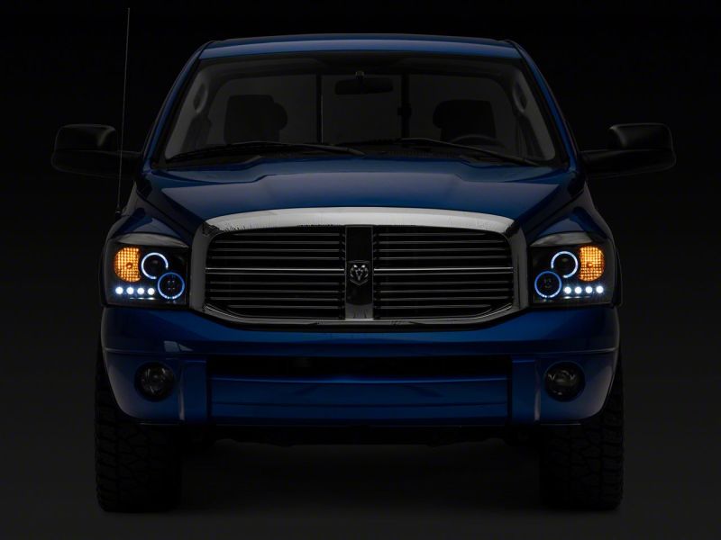 Load image into Gallery viewer, Raxiom 06-08 Dodge RAM 1500 LED Halo Projector Headlights- Black Housing (Clear Lens)